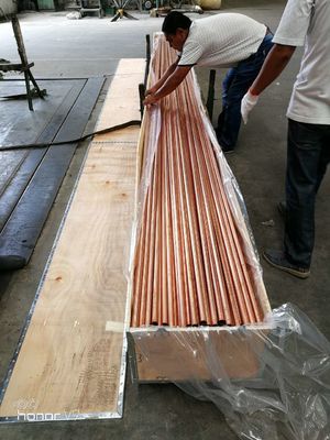 4 인치는 공기 상태 냉장고 3m 6m 길이를 위한 파이프관을 구리도금합니다